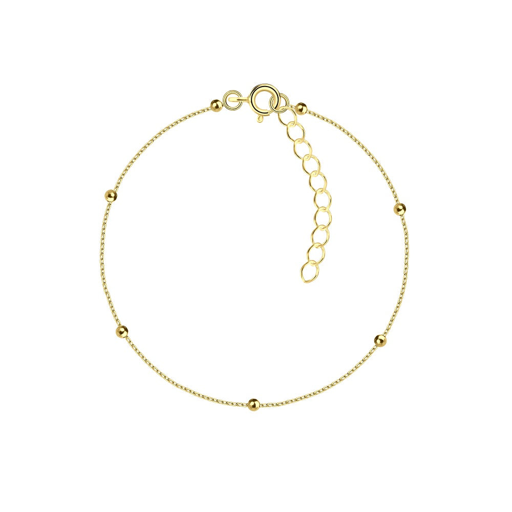 Gold Plated Silver Satellite Bracelet - The Teri
