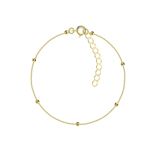 Gold Plated Silver Satellite Bracelet - The Teri