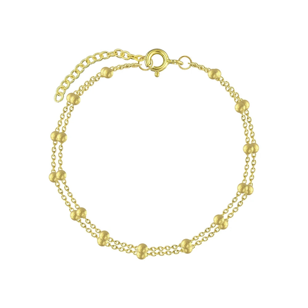 Gold Plated Sterling Silver Satellite Bracelet - The Eilidh