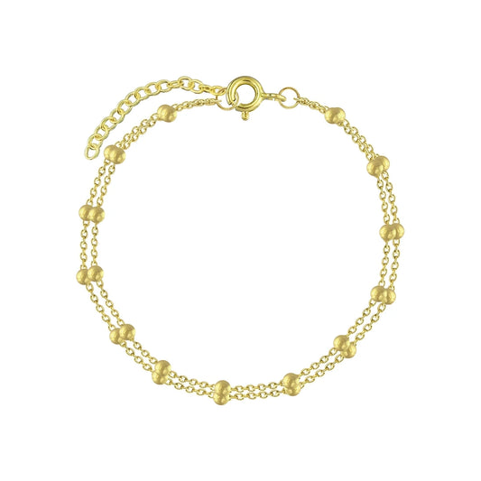 Gold Plated Sterling Silver Satellite Bracelet - The Eilidh