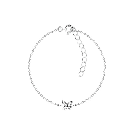 Sterling Silver Butterfly Bracelet - The Ifeoma