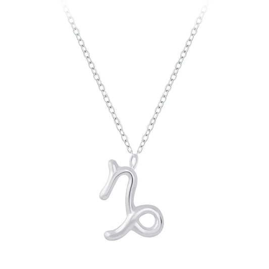 Sterling Silver Capricorn Zodiac Sign Necklace - The Capricorn