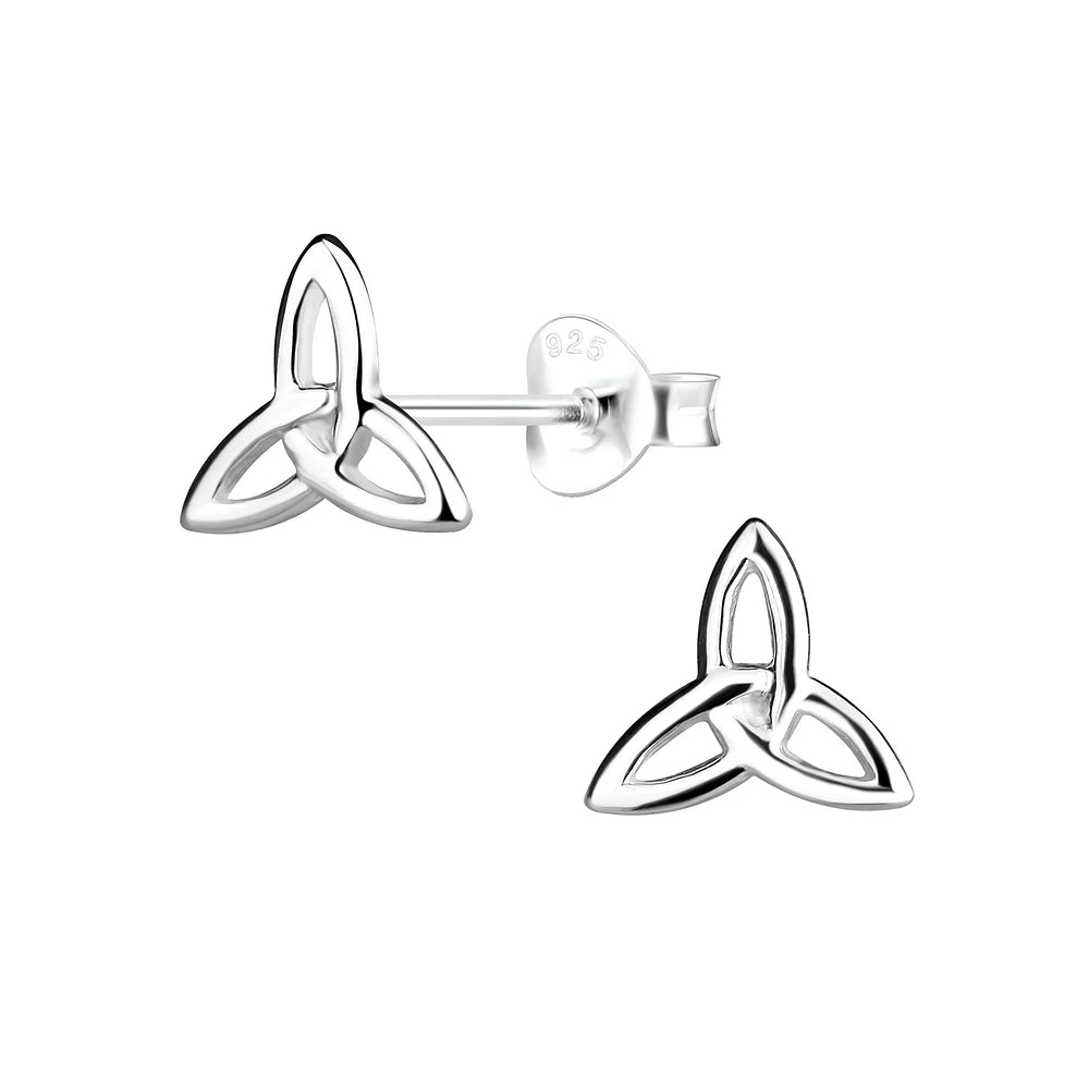 Sterling Silver Celtic Knot Stud Earrings - The Niamh