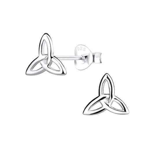 Sterling Silver Celtic Knot Stud Earrings - The Niamh