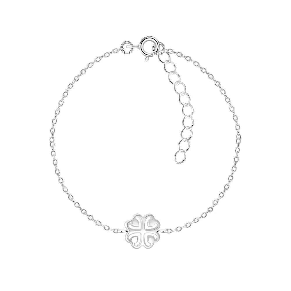 Sterling Silver Clover Bracelet - The Felice