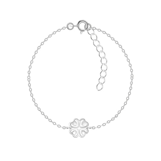 Sterling Silver Clover Bracelet - The Felice