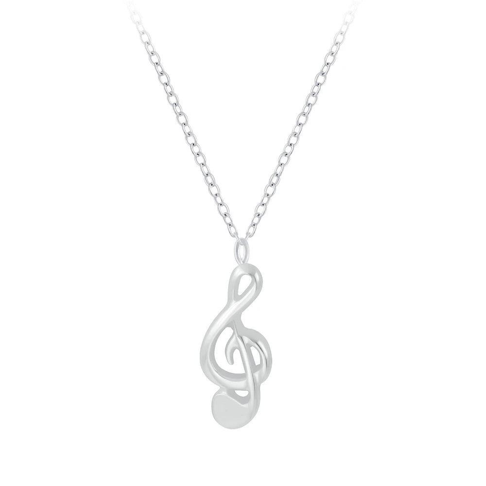 Sterling Silver G-Clef Necklace - The Melody