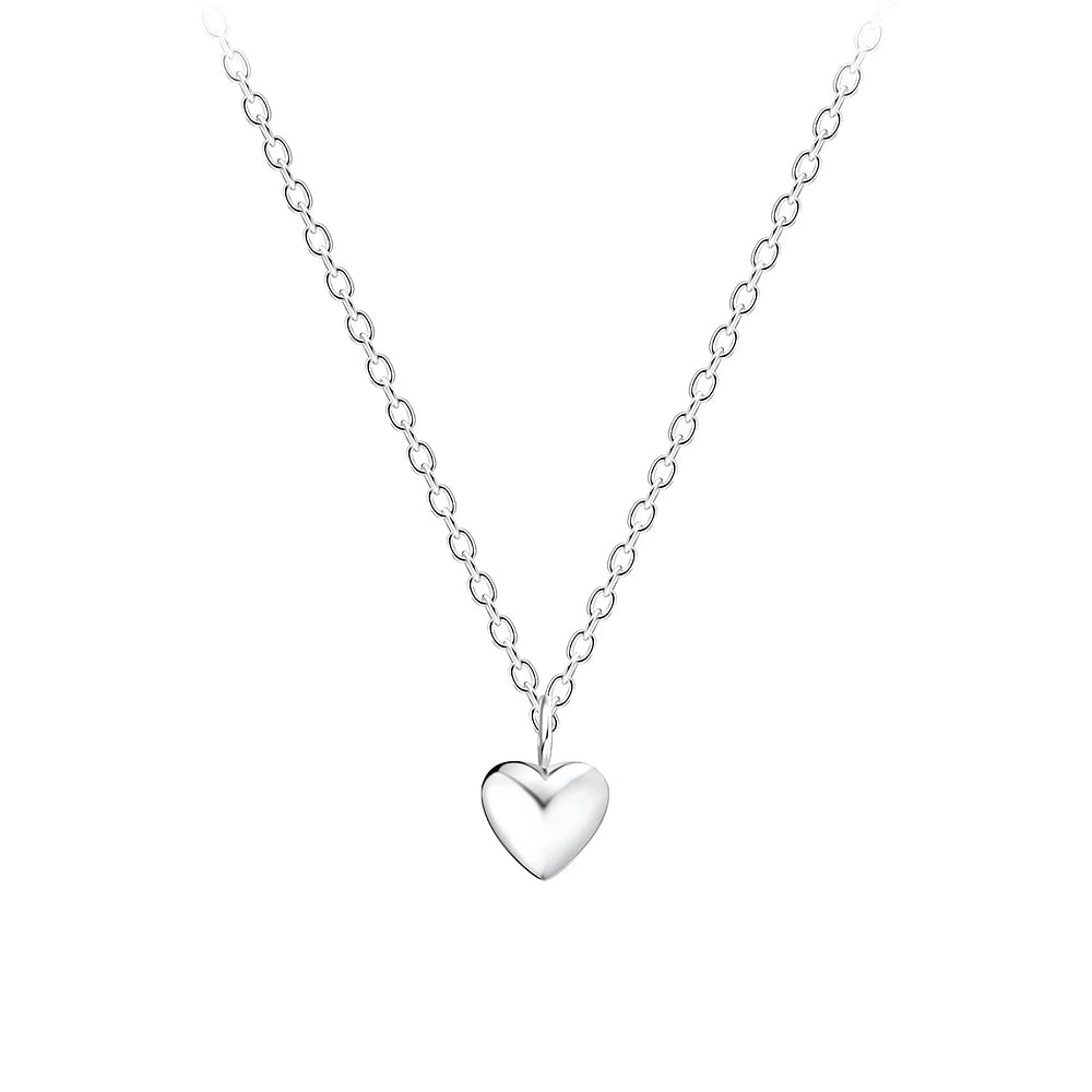 Sterling Silver Heart Necklace - The Freya
