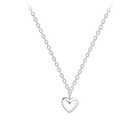 Sterling Silver Heart Necklace - The Freya