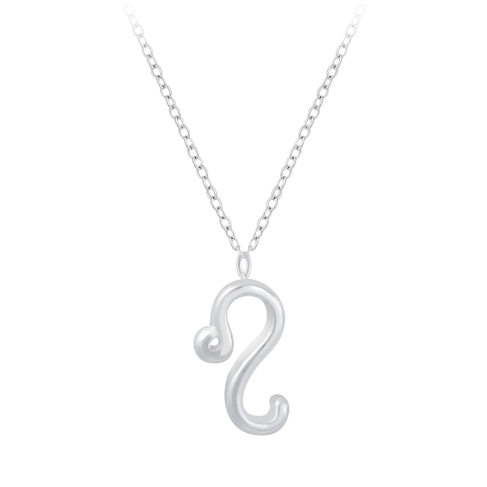 Sterling Silver Leo Zodiac Sign Necklace - The Leo