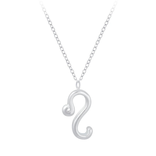 Sterling Silver Leo Zodiac Sign Necklace - The Leo