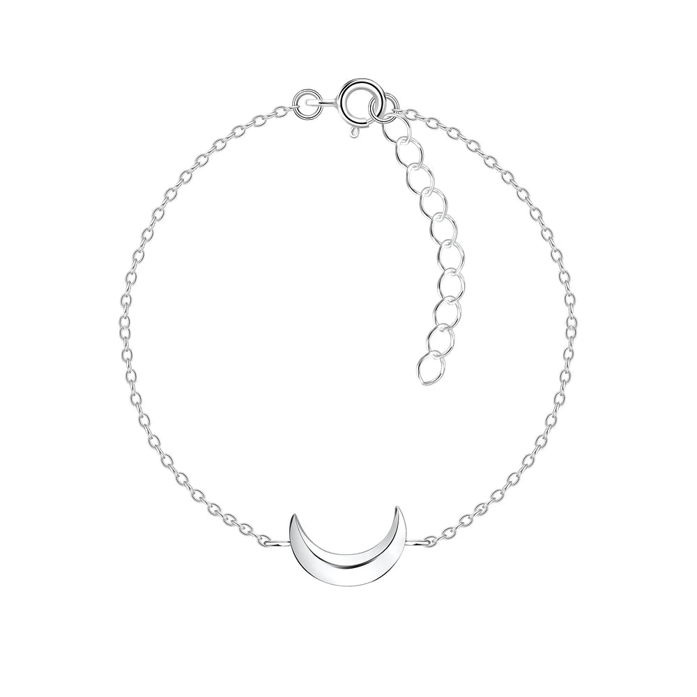 Sterling Silver Moon Bracelet - The Luna