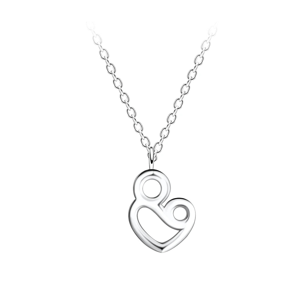 Sterling Silver Mum and Baby Necklace - The Marise
