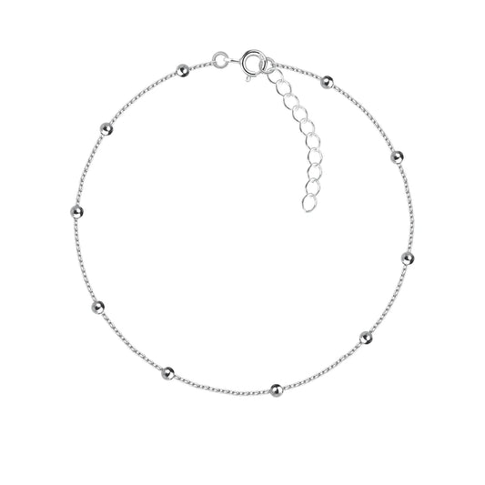 Sterling Silver Satellite Anklet - The Florence
