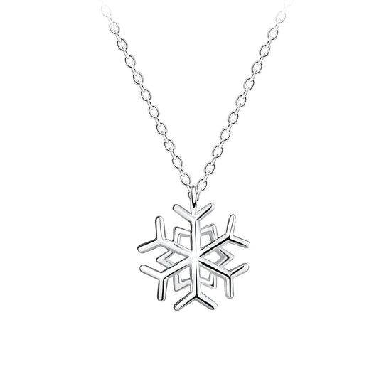 Sterling Silver Snowflake Necklace - The Wynter