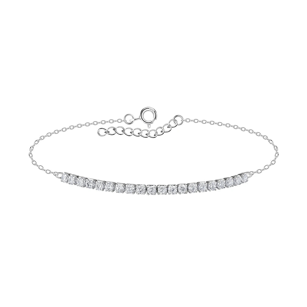 Sterling Silver Tennis Bracelet CZ Stone - The Terra