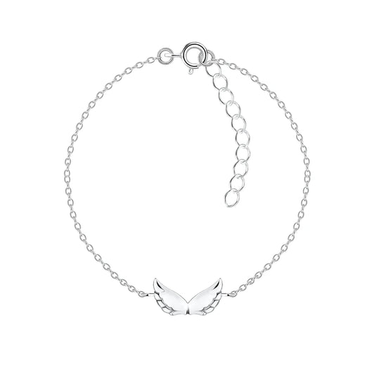 Sterling Silver Wing Bracelet - The Francesca