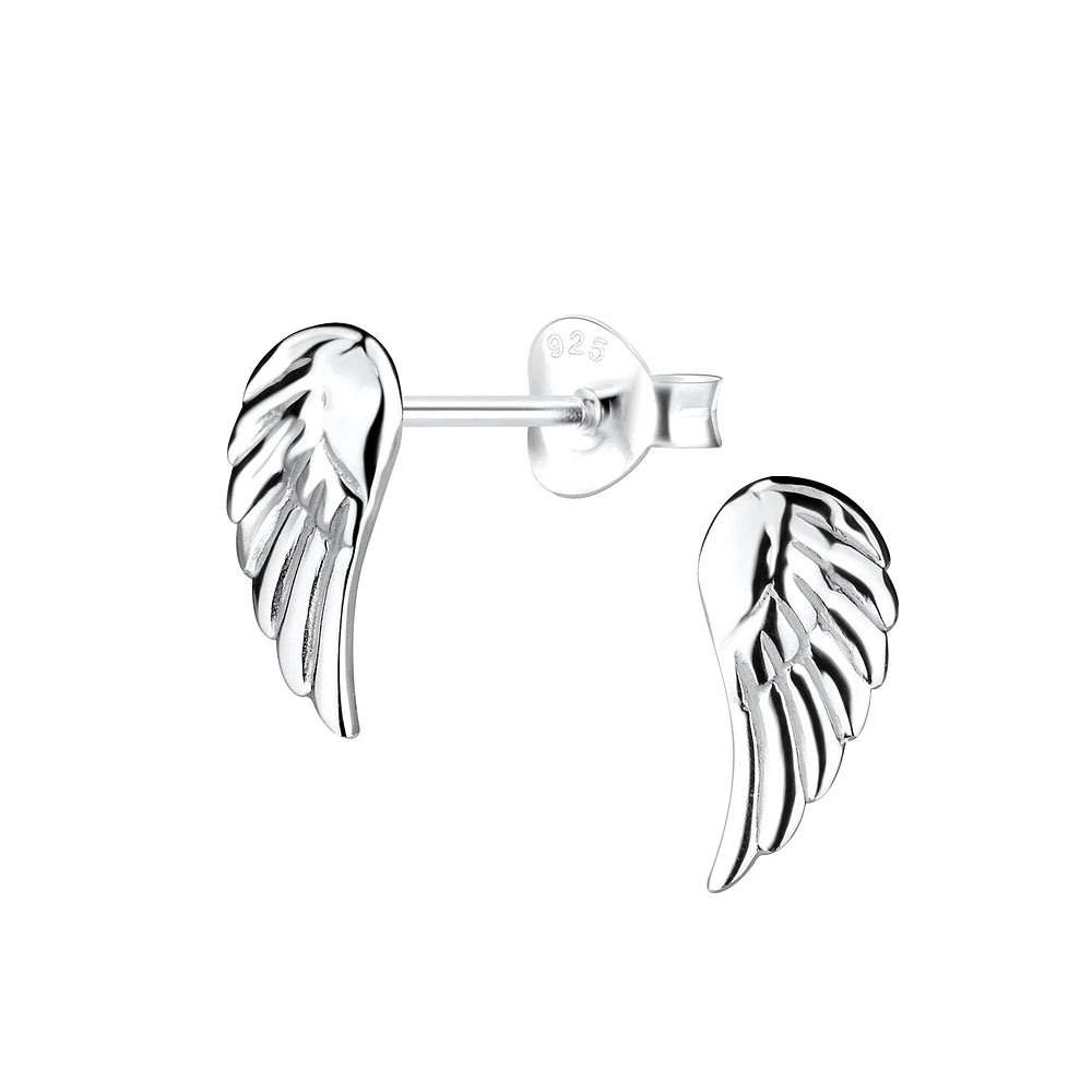 Sterling Silver Wings Stud Earrings - The Francesca