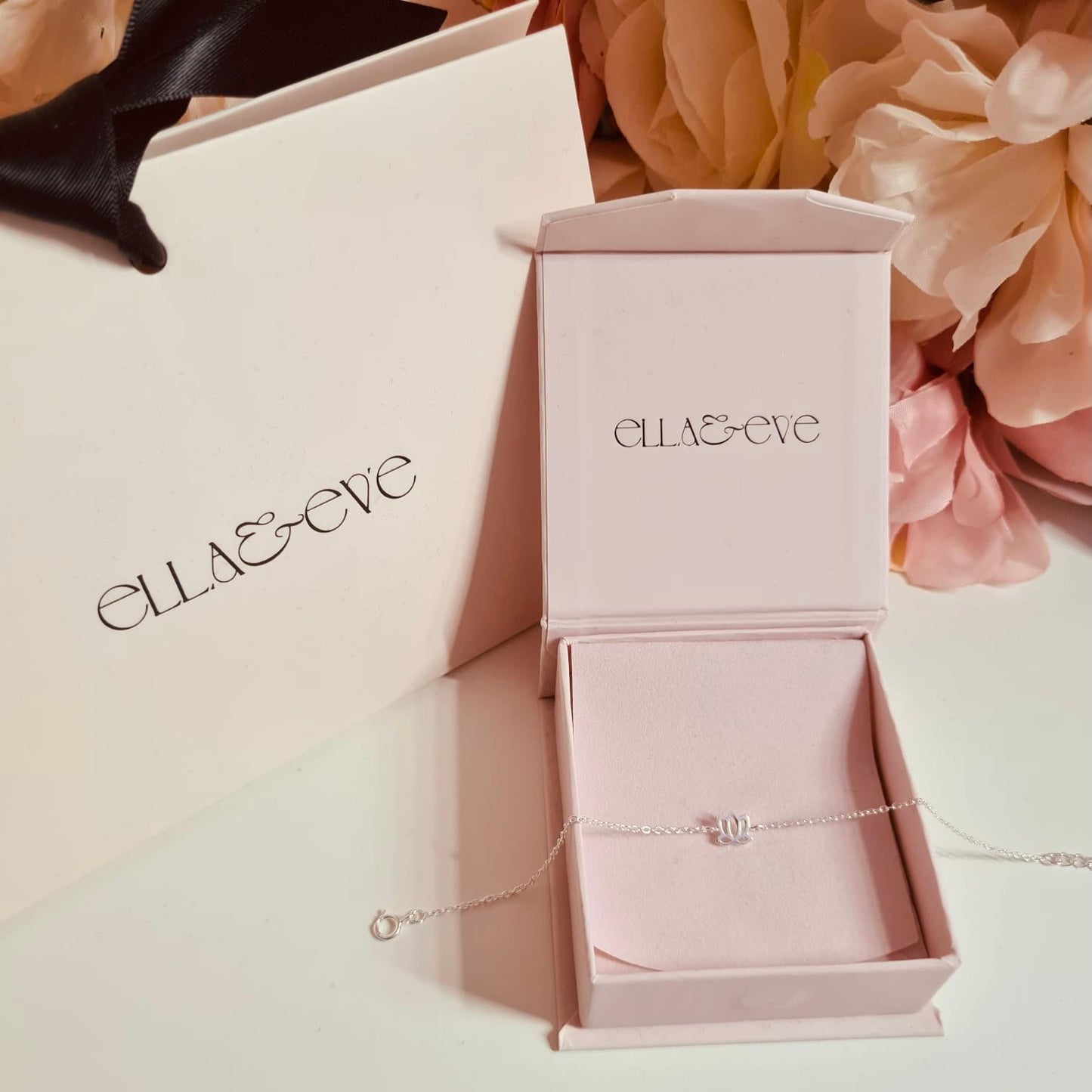 Sterling Silver Lotus Flower Bracelet - The Kadi