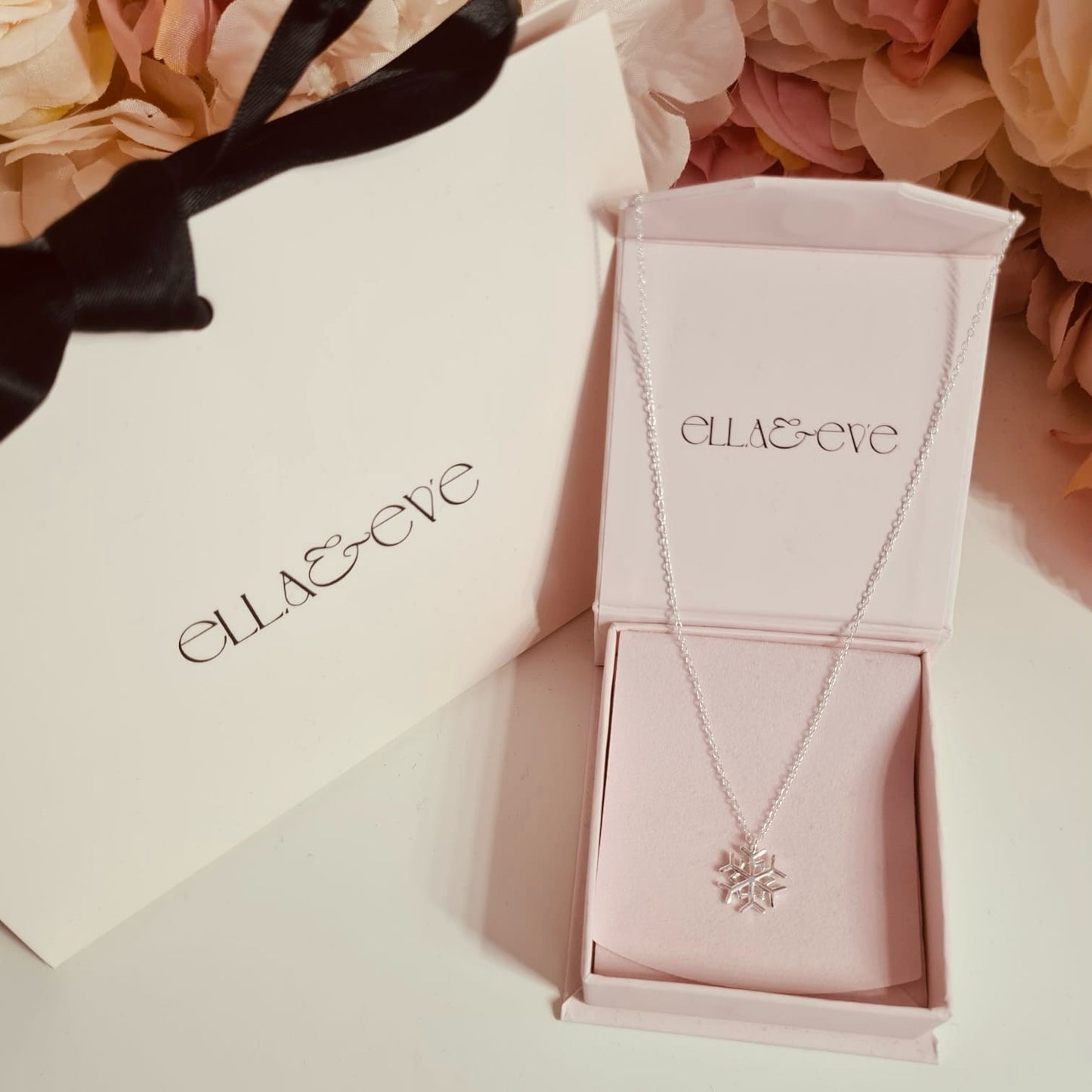 Sterling Silver Snowflake Necklace - The Wynter