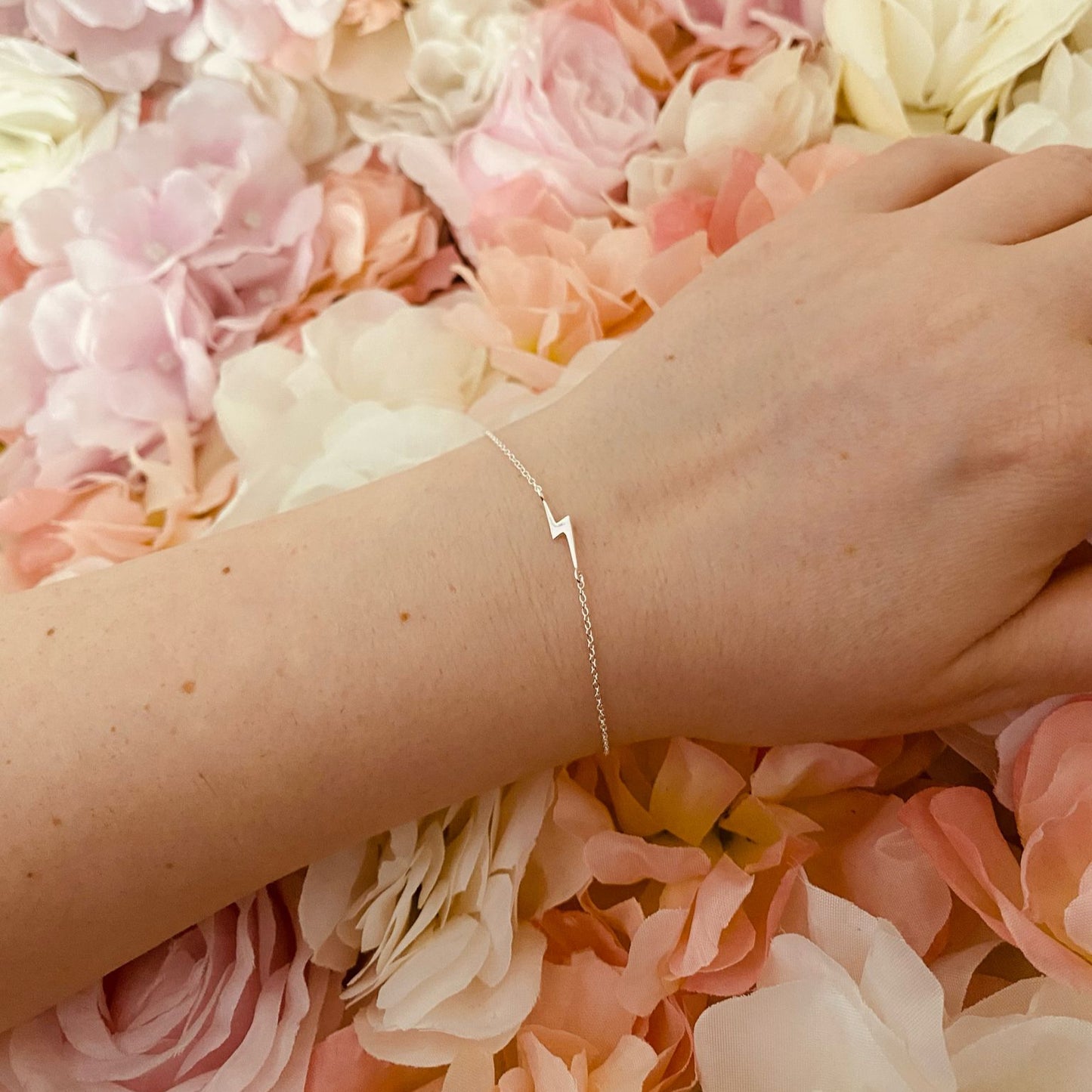 Sterling Silver Lightning Bolt Bracelet - The Valentina