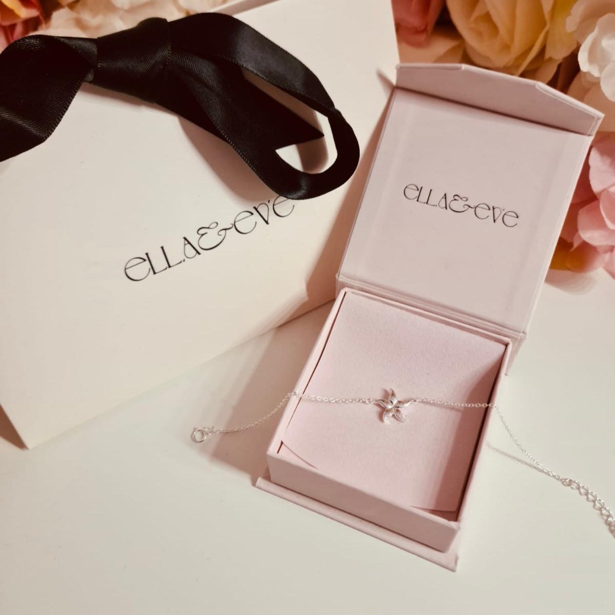 Sterling Silver Starfish Bracelet - The Mia