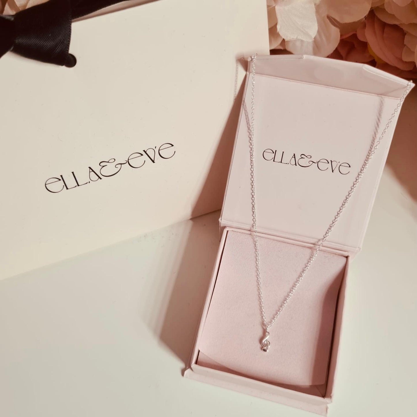 Sterling Silver G-Clef Necklace - The Melody