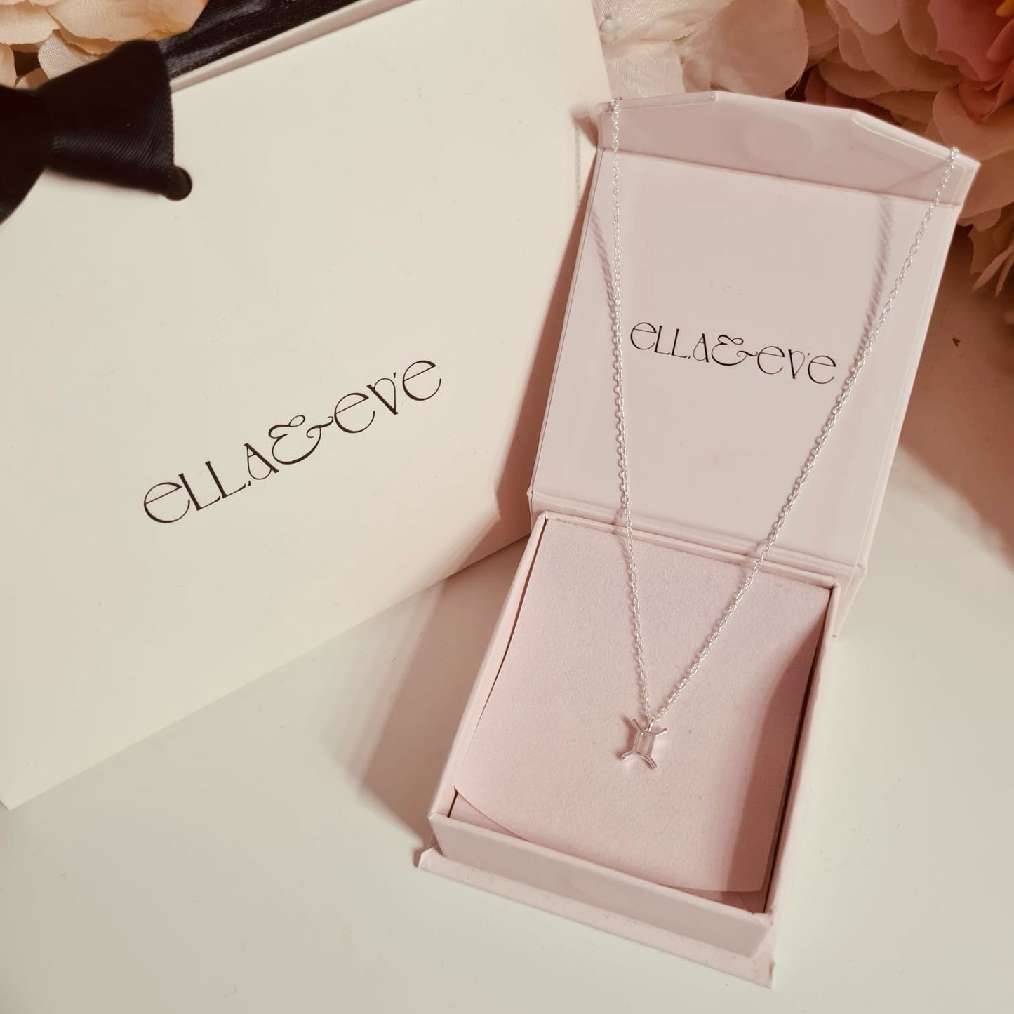 Sterling Silver Gemini Zodiac Sign Necklace - The Gemini