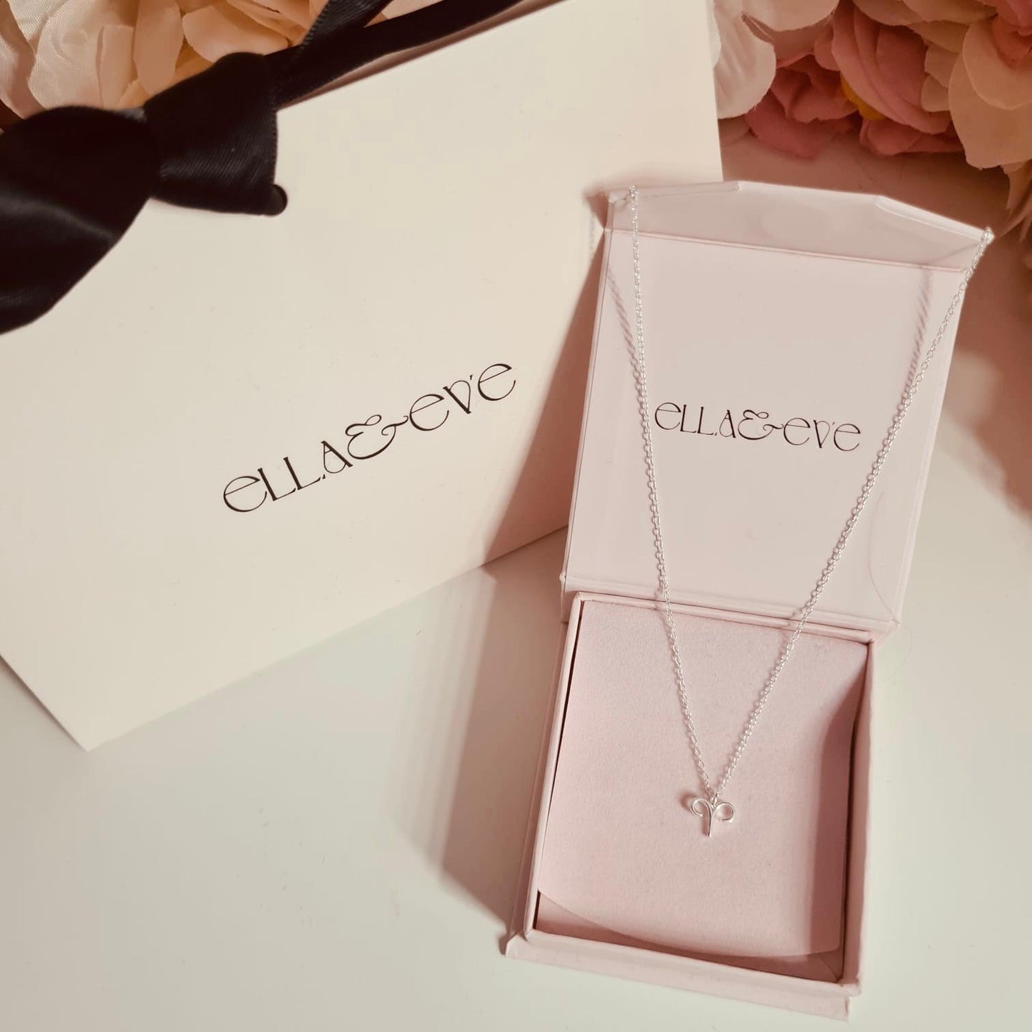 Sterling Silver Aries Zodiac Sign Necklace - The Aries