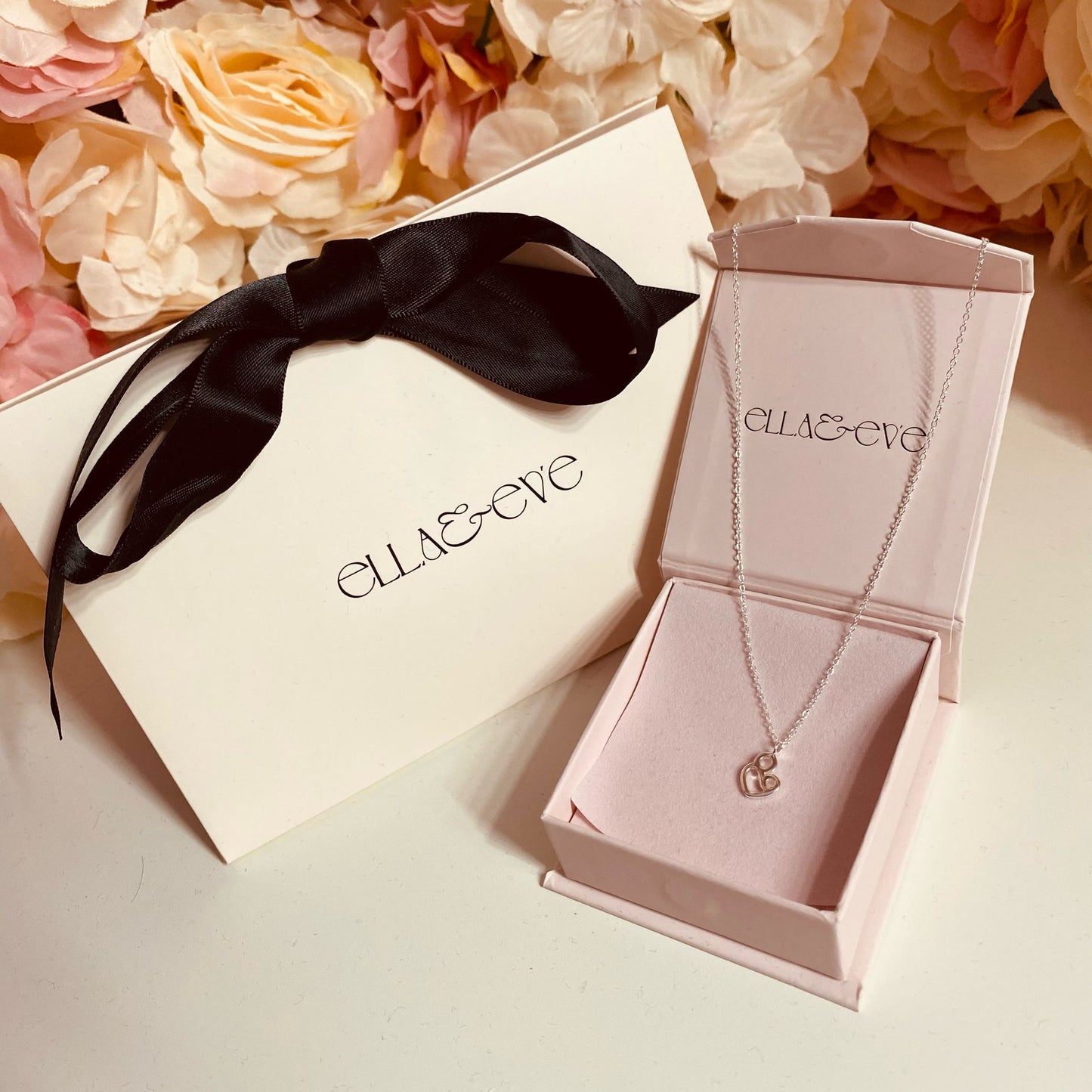 Sterling Silver Mum and Baby Necklace - The Marise