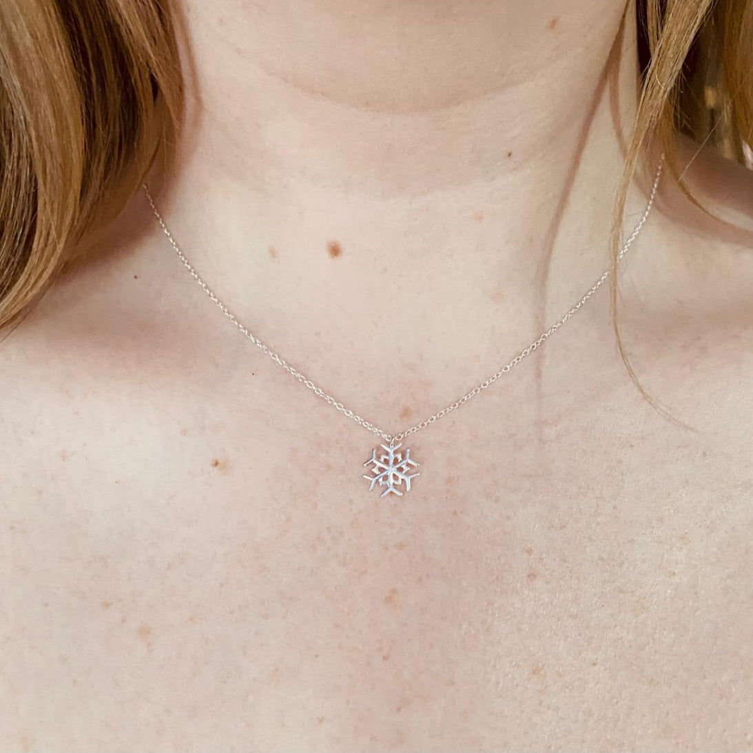 Sterling Silver Snowflake Necklace - The Wynter
