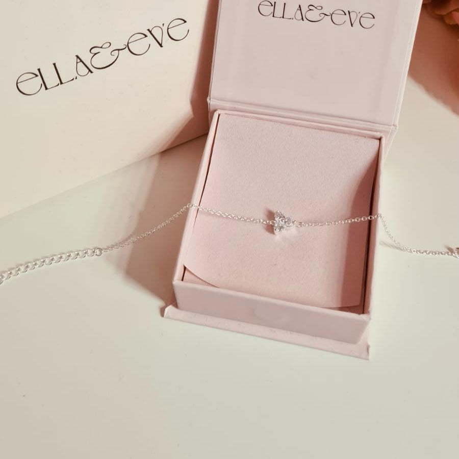 Sterling Silver Three Stone Bracelet CZ Stone - The Nova