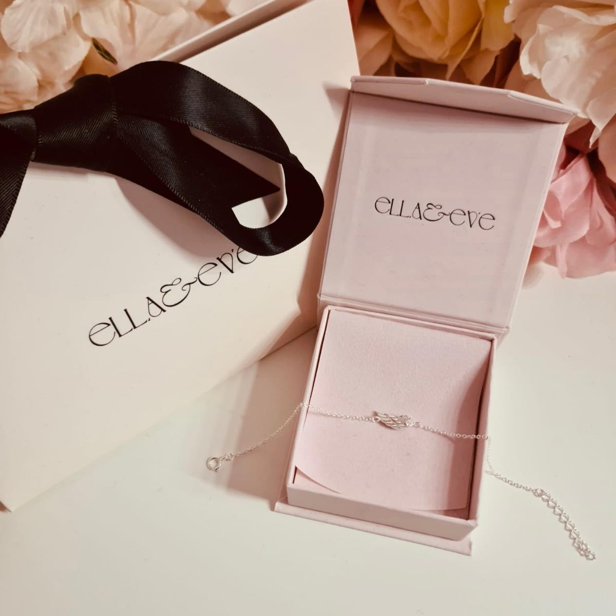 Sterling Silver Wing Bracelet CZ Stone - The Yuko