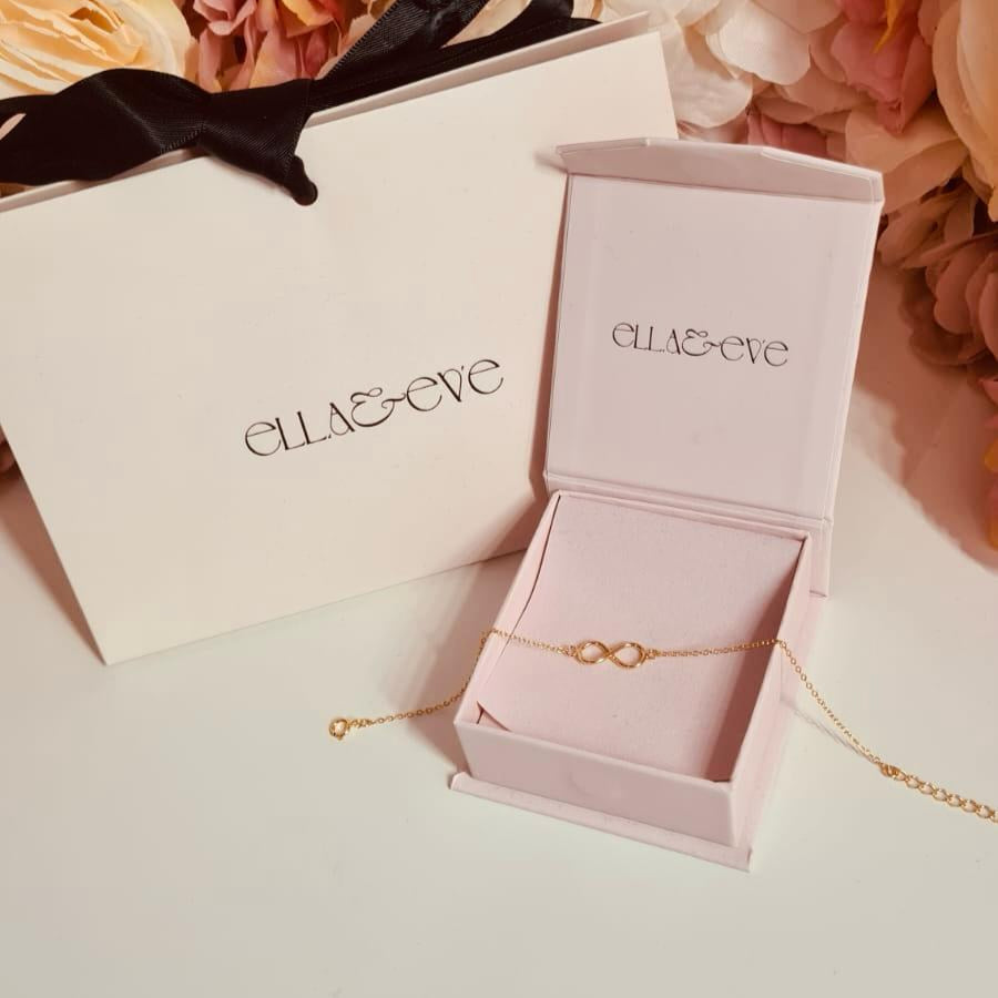 Gold Plated Sterling Silver Infinity Bracelet - The Theodora