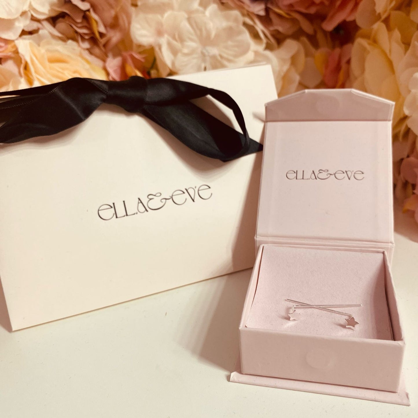 Sterling Silver Star Threader Earrings - The Sidra