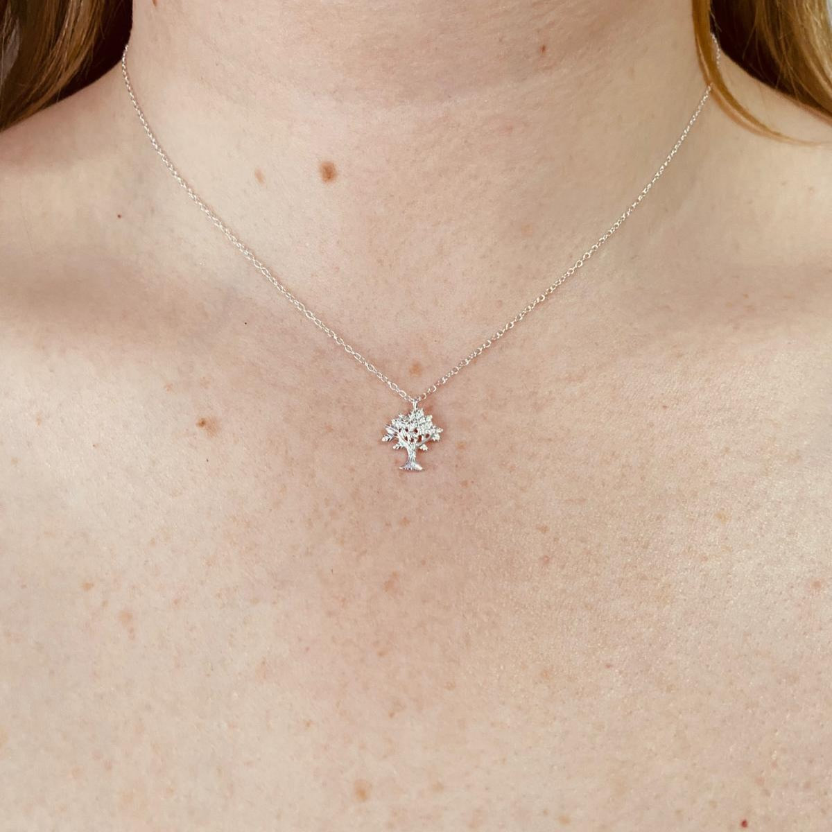 Sterling Silver Tree of Life Necklace - The Candice
