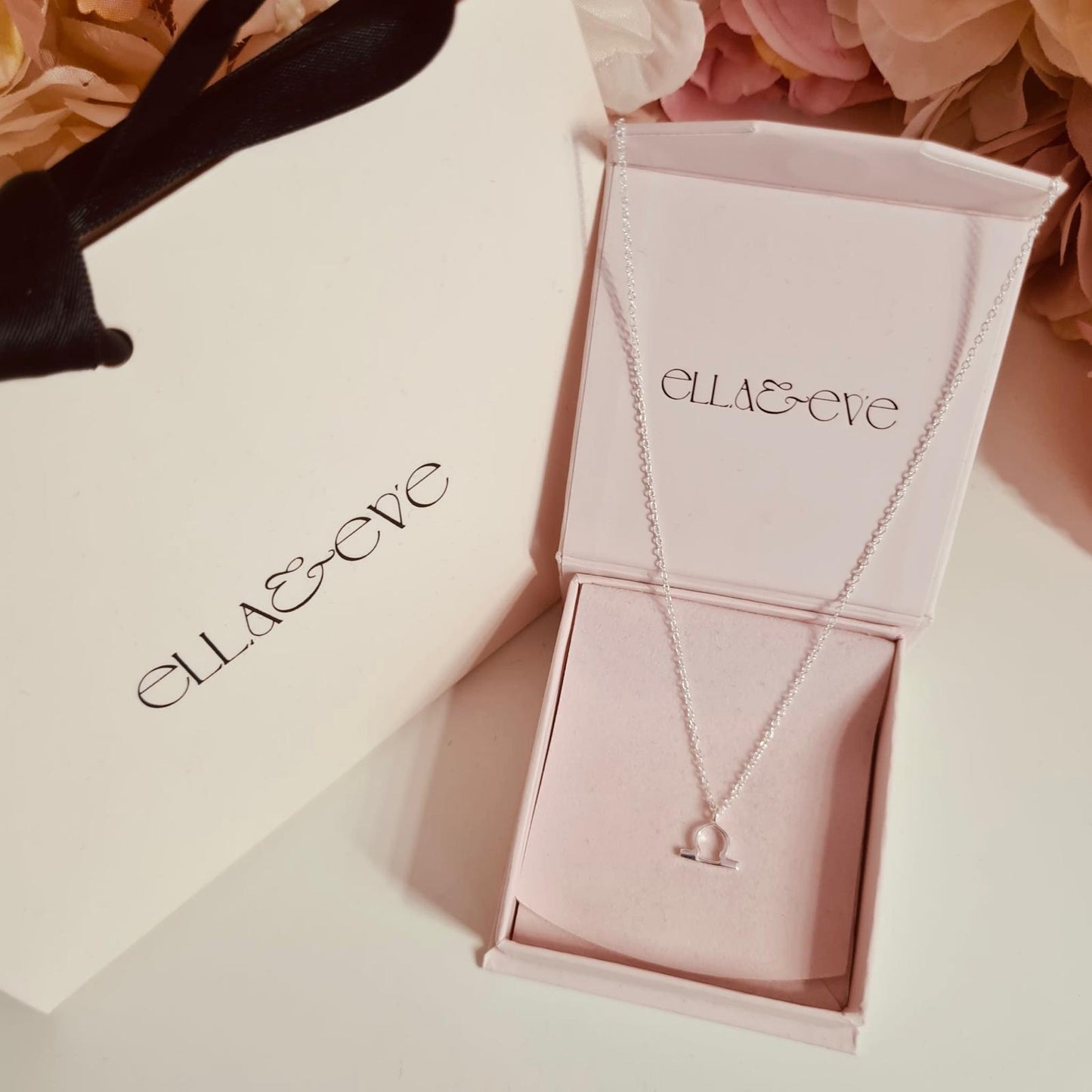 Sterling Silver Libra Zodiac Sign Necklace - The Libra