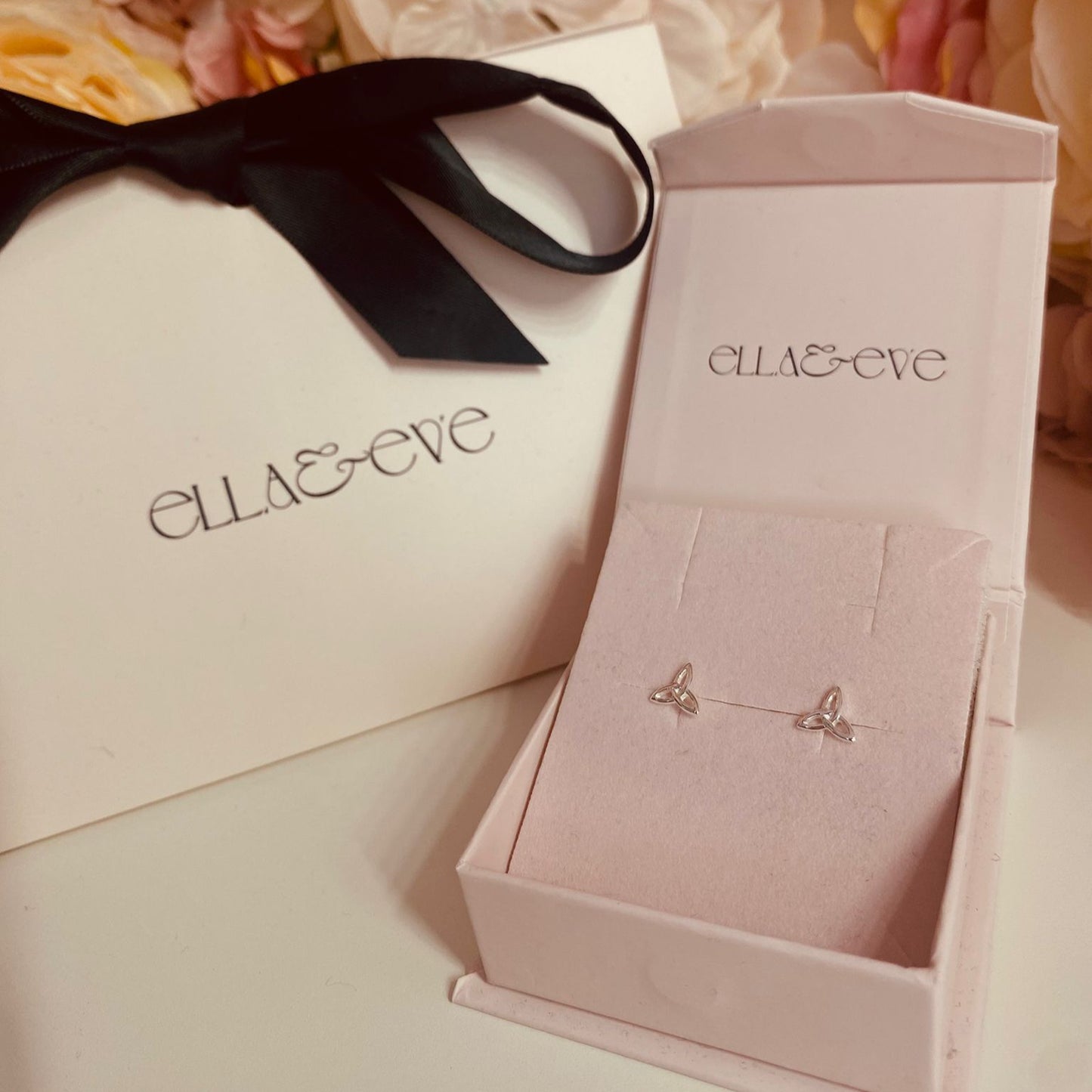 Sterling Silver Celtic Knot Stud Earrings - The Niamh