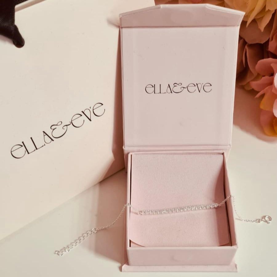 Sterling Silver Tennis Bracelet CZ Stone - The Terra