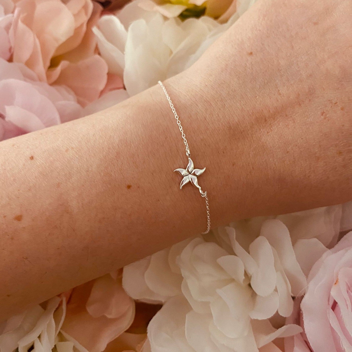 Sterling Silver Starfish Bracelet - The Mia