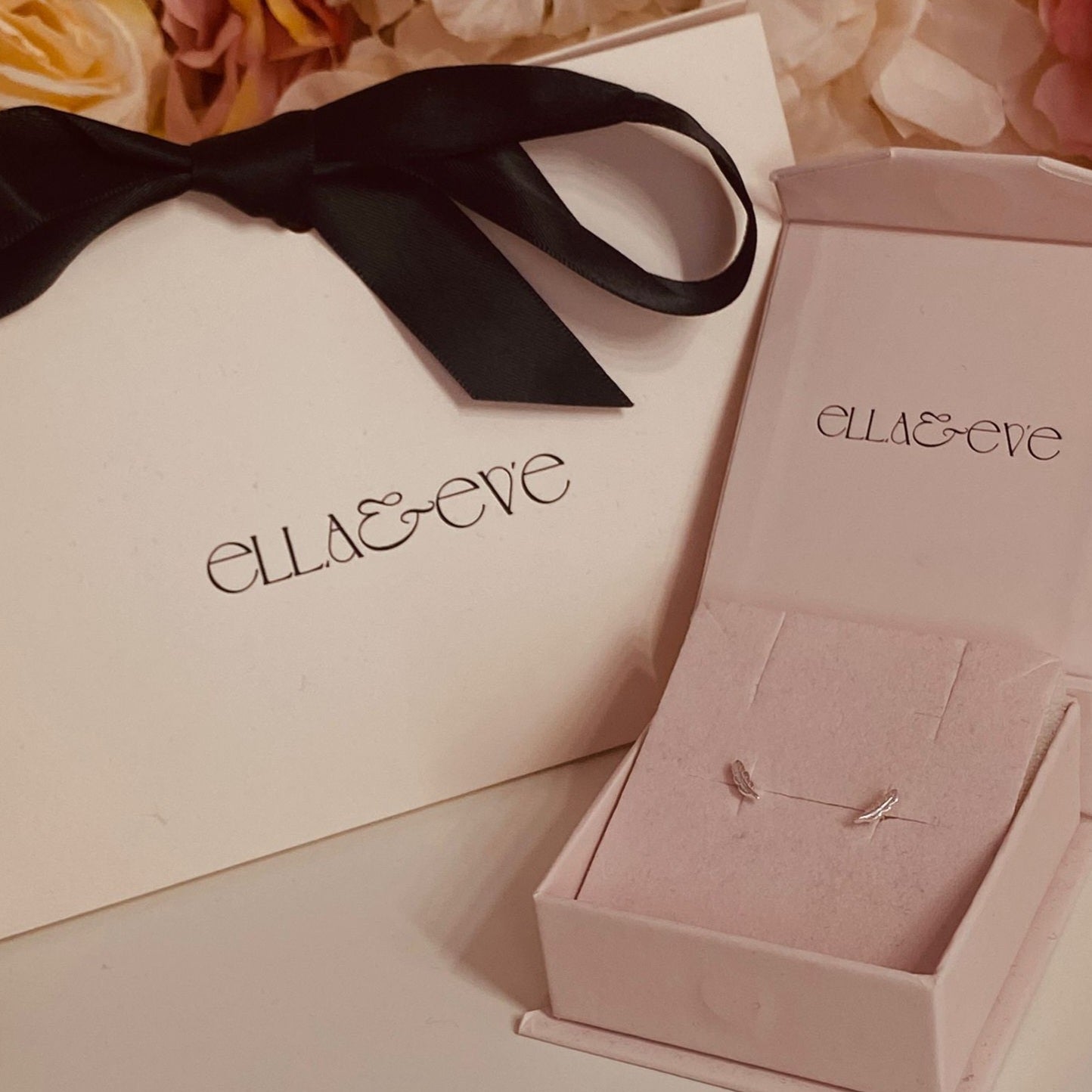 Sterling Silver Feather Stud Earrings - The Eleanor