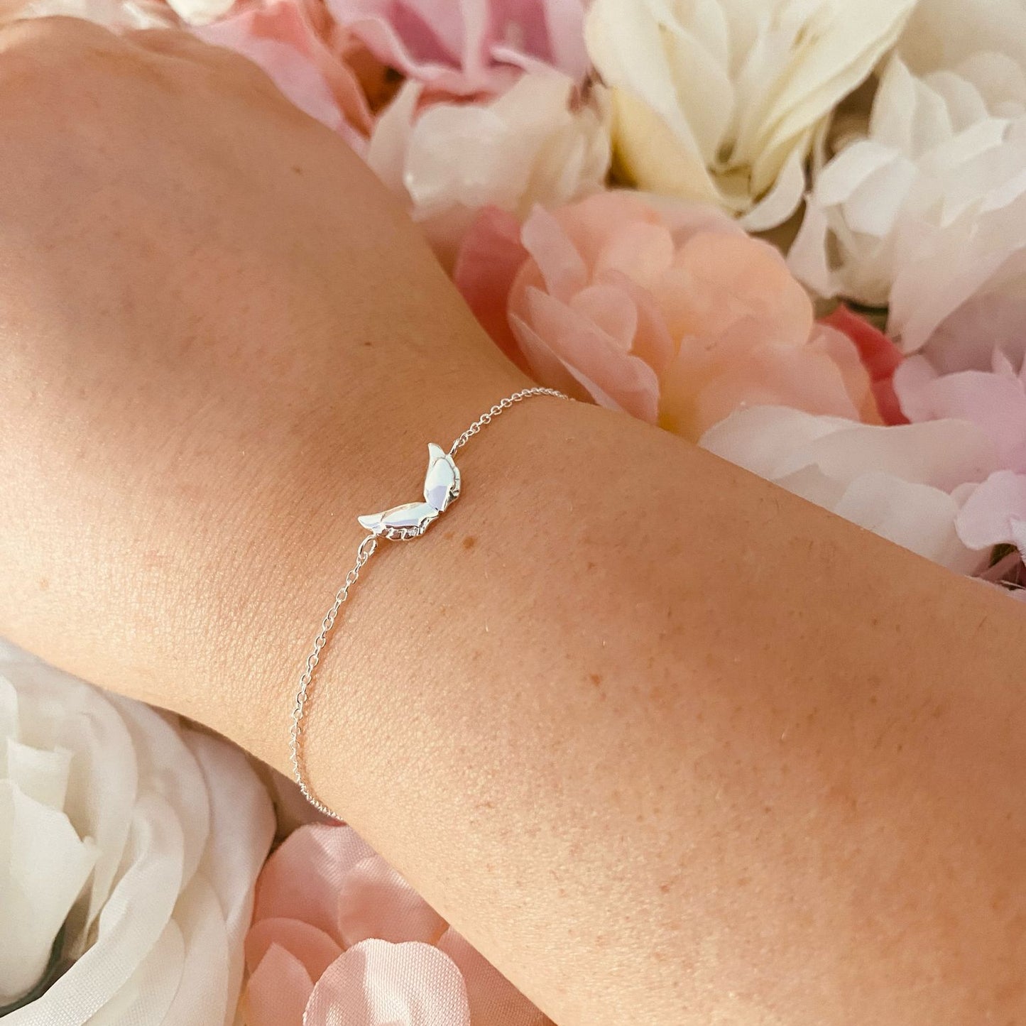 Sterling Silver Wing Bracelet - The Francesca