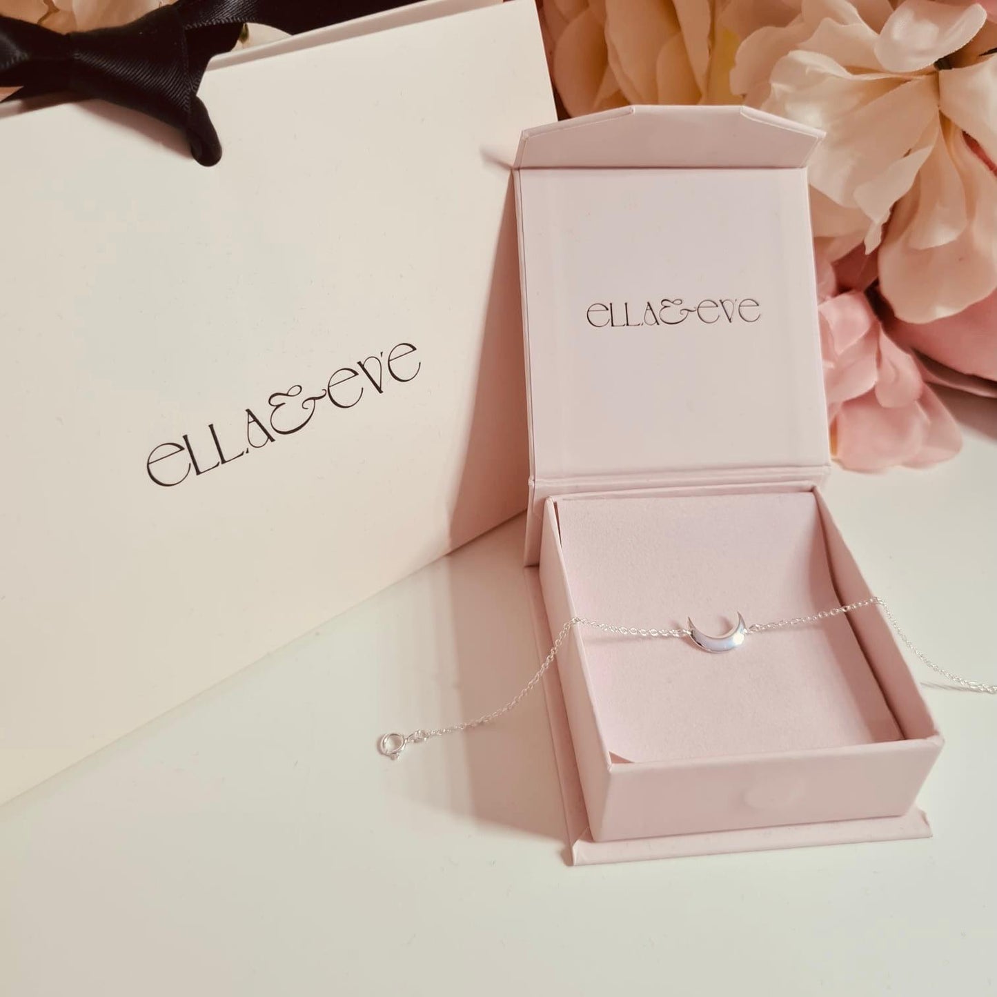 Sterling Silver Moon Bracelet - The Luna