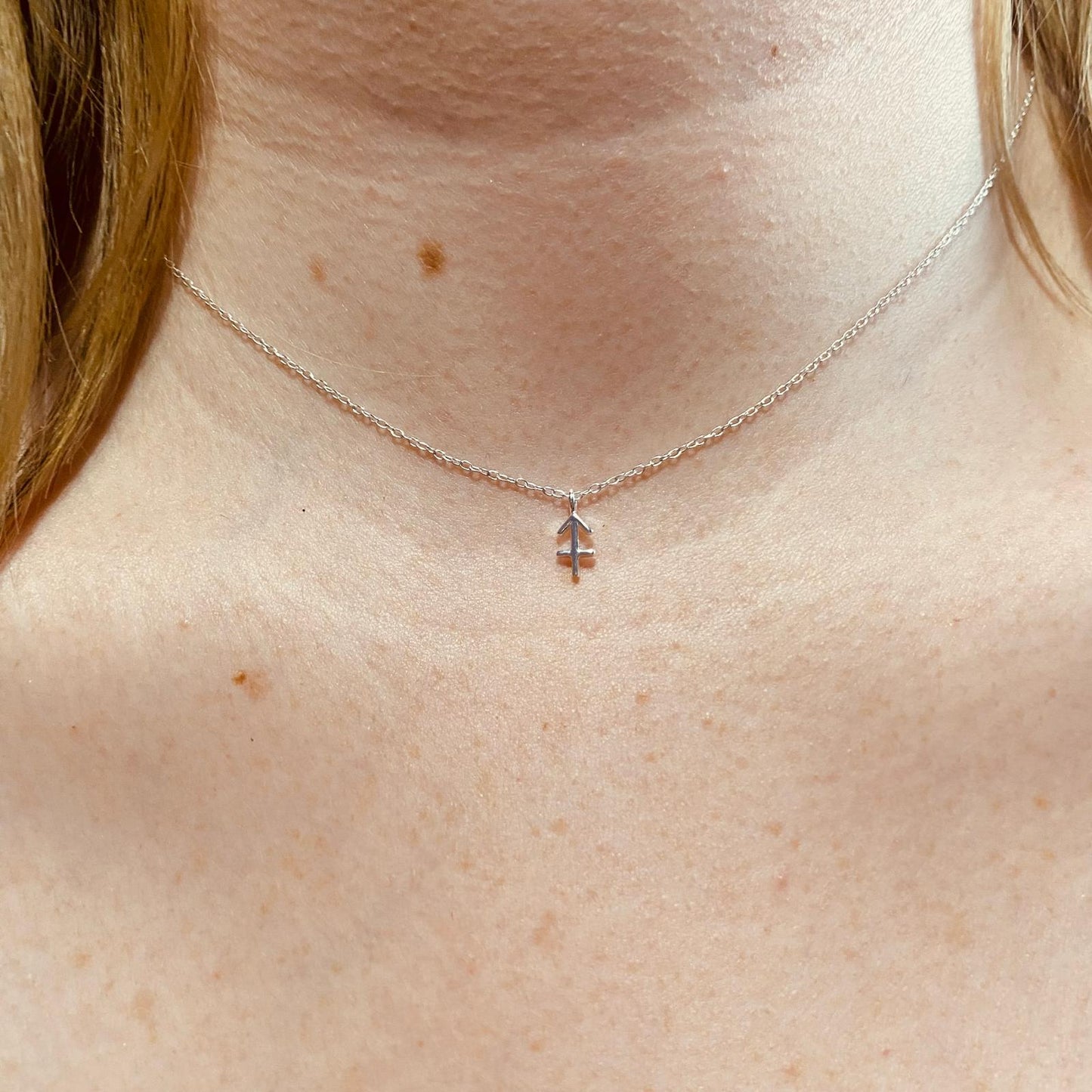 Sterling Silver Sagittarius Zodiac Sign Necklace - The Sagittarius