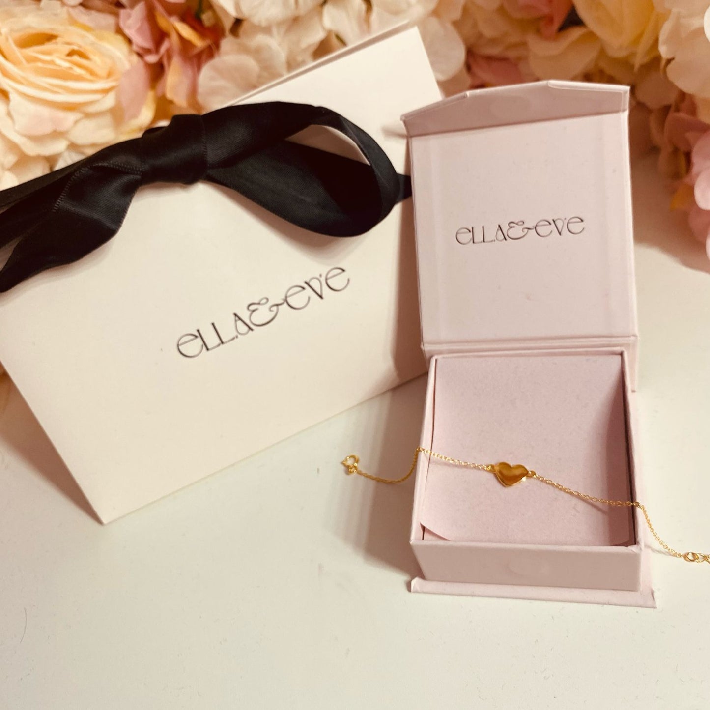 Gold Plated Sterling Silver Heart Bracelet - The Jo