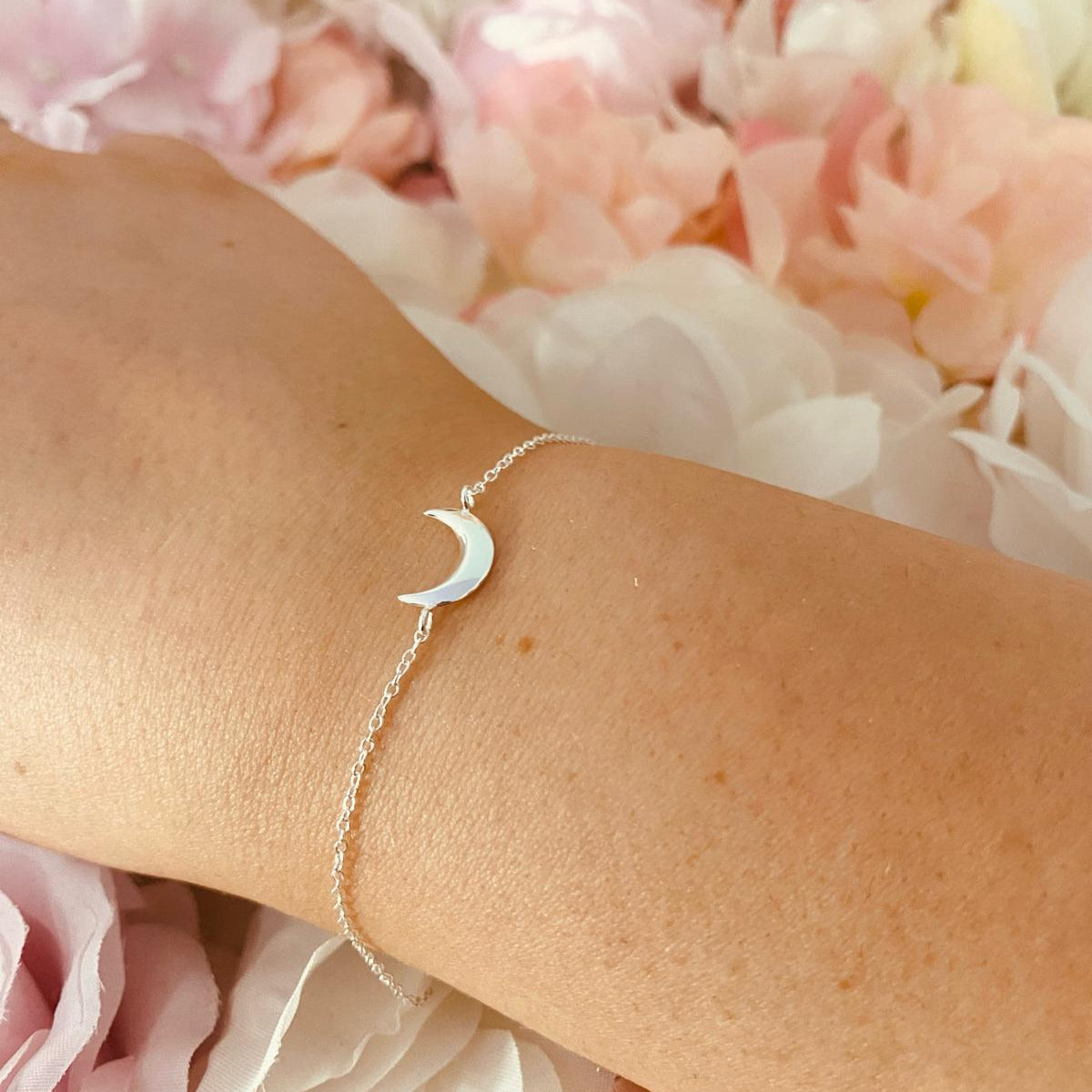 Sterling Silver Moon Bracelet - The Luna