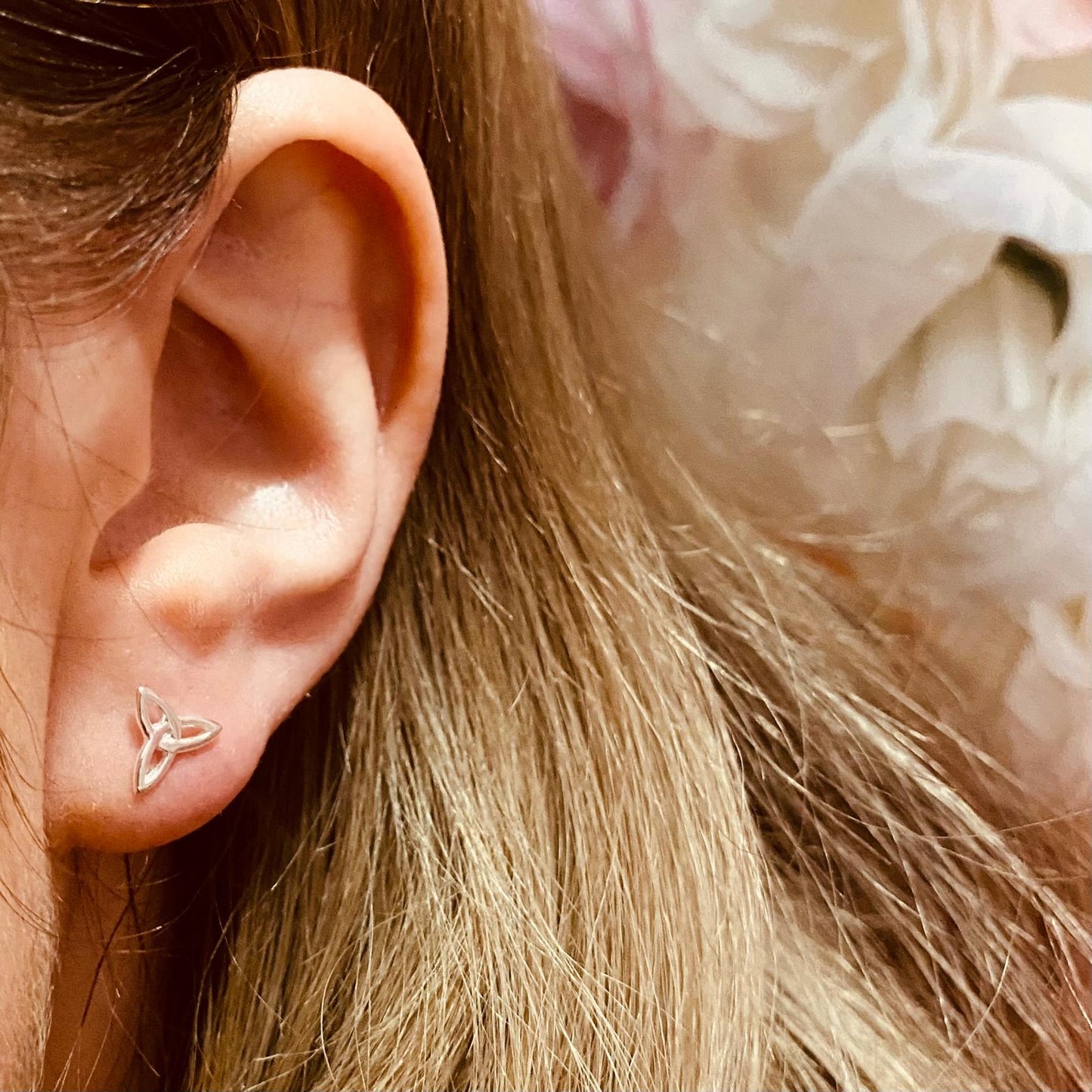 Sterling Silver Celtic Knot Stud Earrings - The Niamh