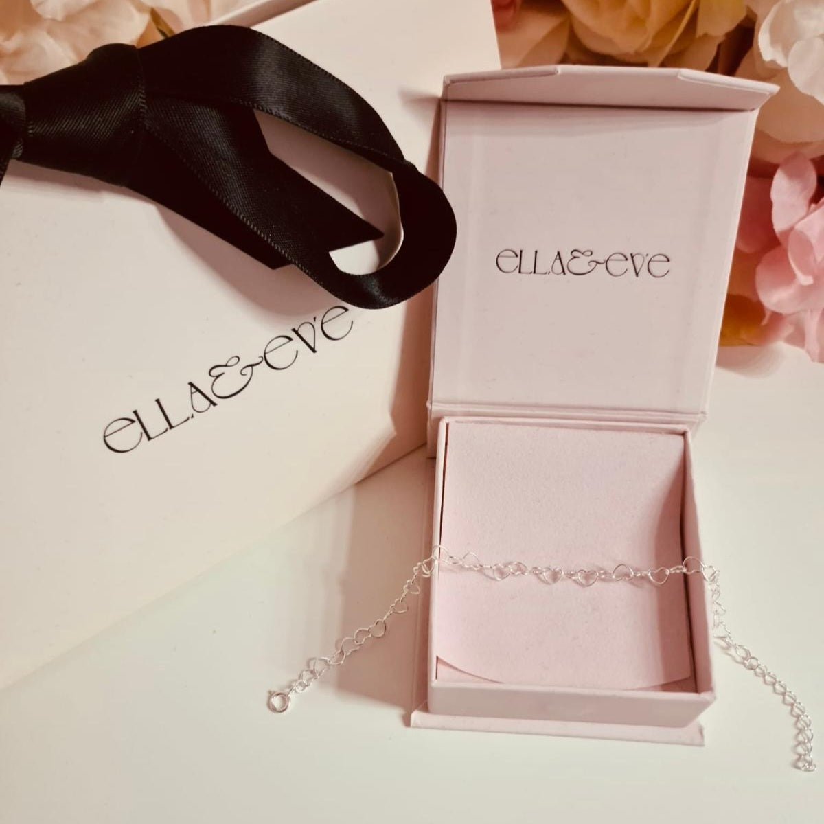 Sterling Silver Heart Bracelet - The Amita