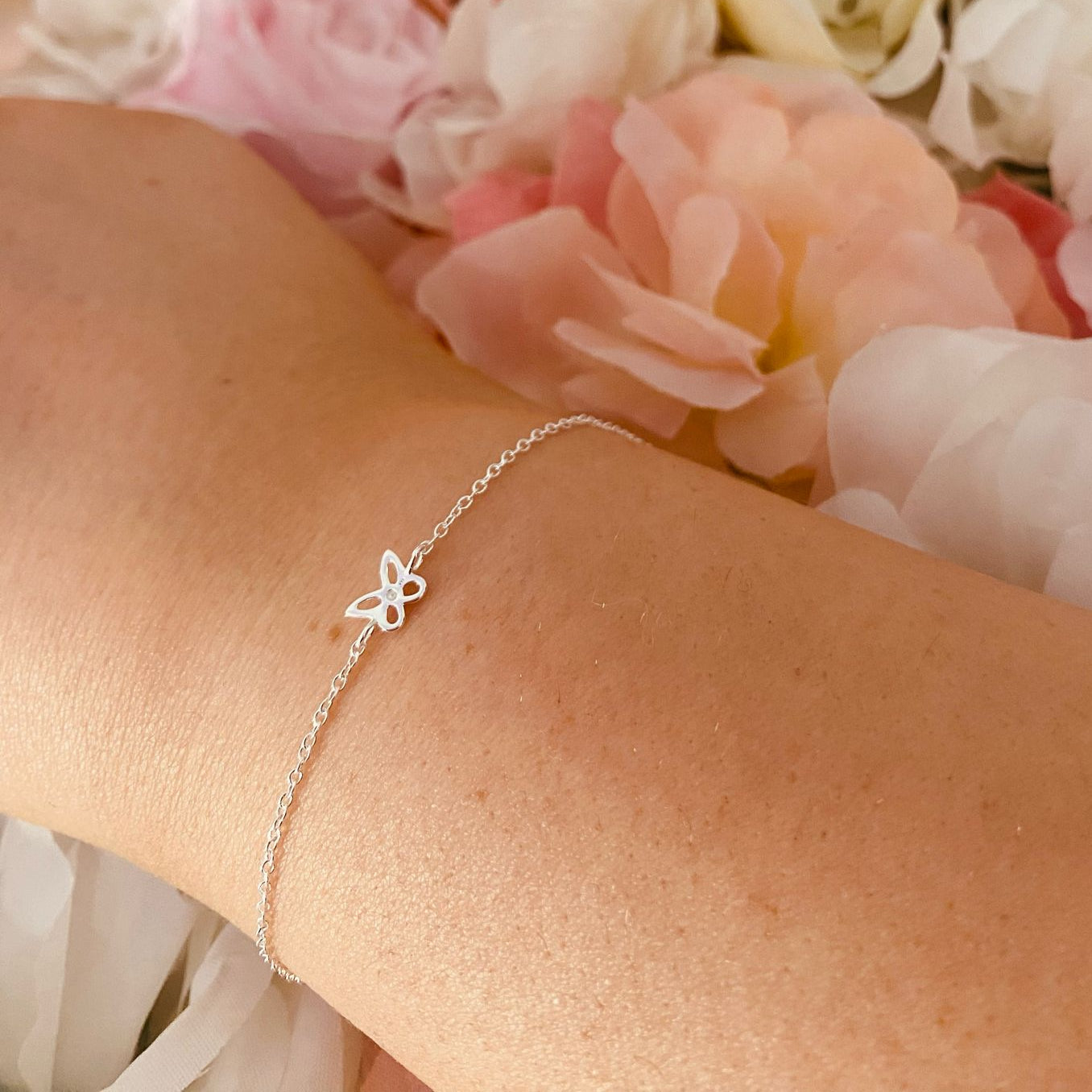 Sterling Silver Butterfly Bracelet - The Ifeoma